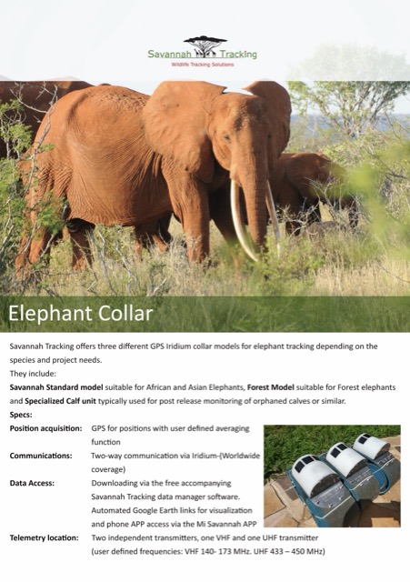 First page preview of Elephant Collar Datasheet